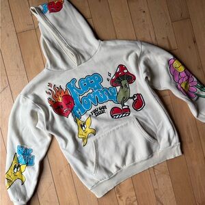 Cream Graphic Hoodie Pacsun
